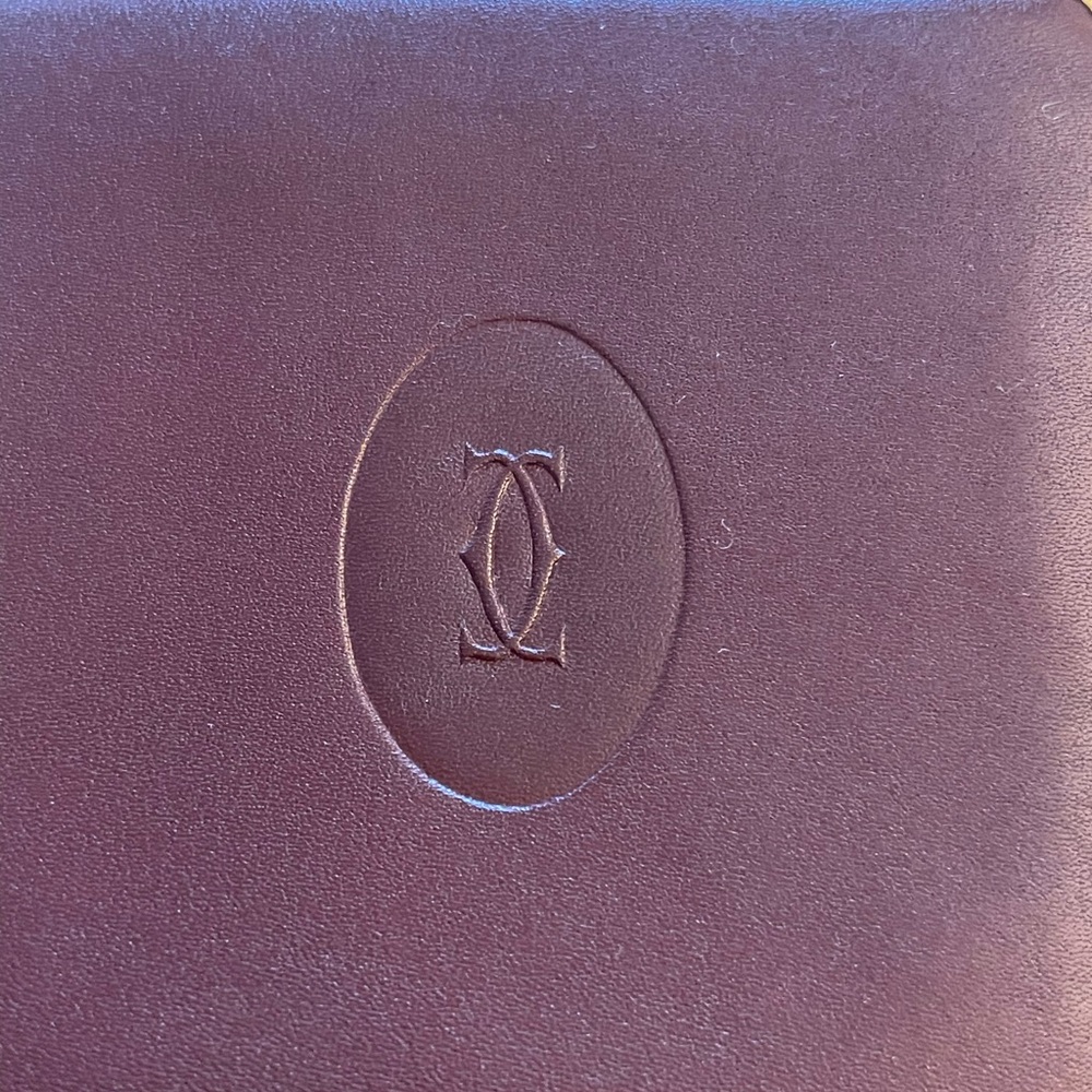 Cartier VINTAGE must de Cartier Paris Leather Business Credit Card Photo Holder - Picture 4 of 14